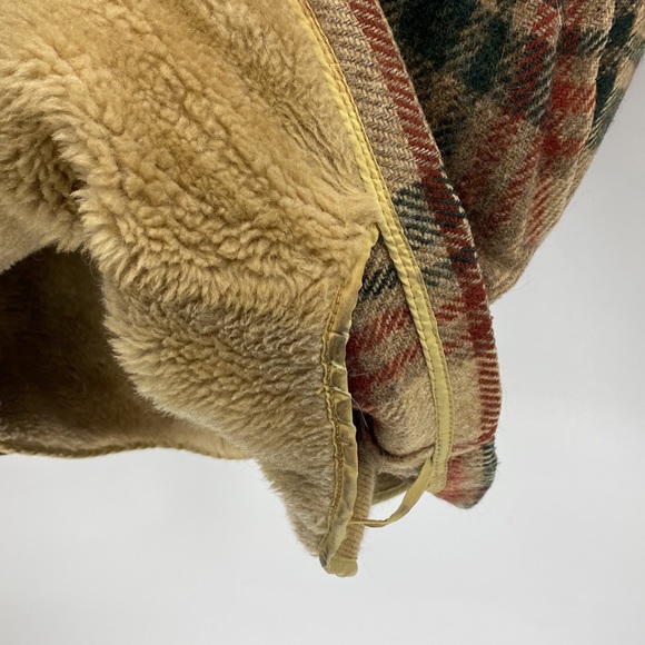 Vintage 1970's Woolrich Wool Coat Jacket pockets faux fur lining zipper closure - Picture 7 of 8